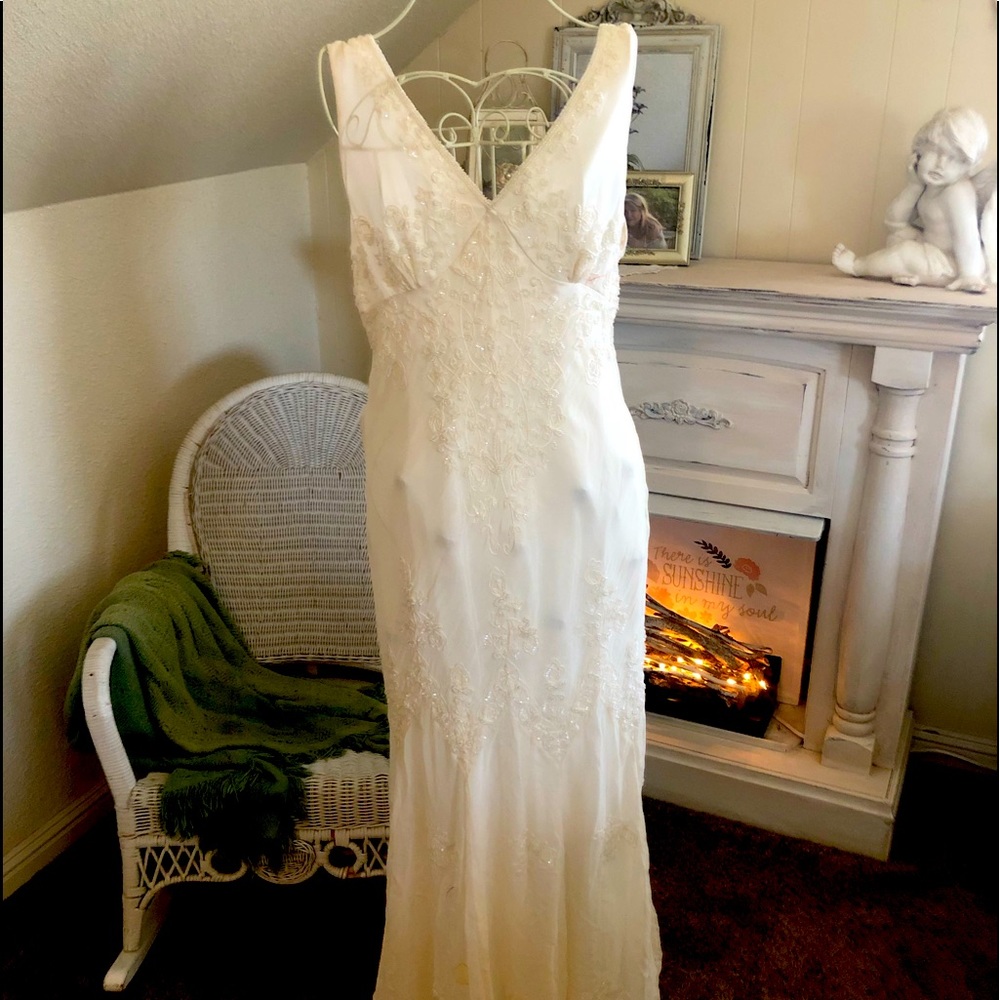 Vintage White Gown Dress